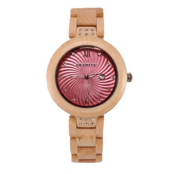 ساعت مچی عقربه ای چوبی زنانه بیدیت مدل RW81، Bedate RW81 Wooden Watch for Women