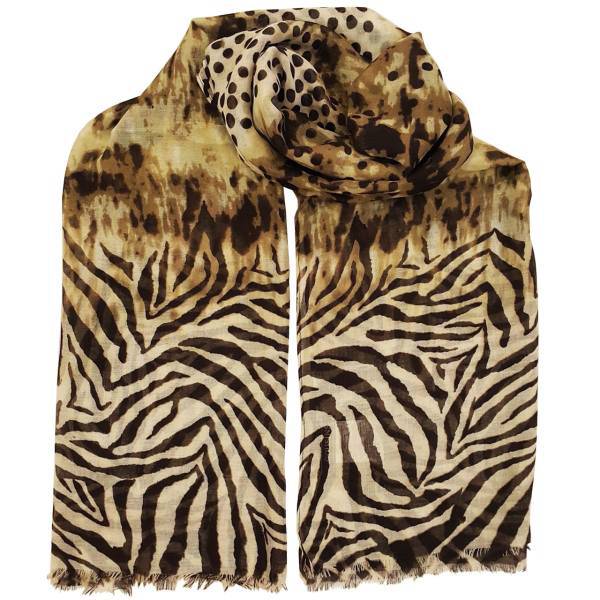 شال نخی روشا مدل Leopard کد 02