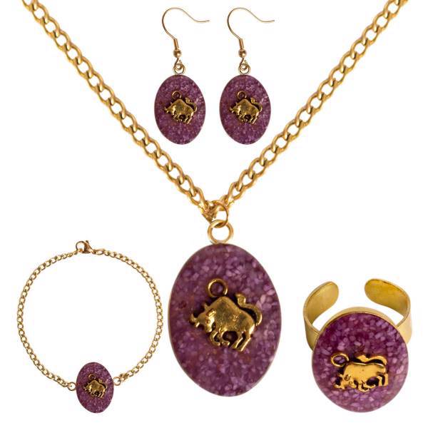 ست برنجی گالری هرمین ماه اردیبهشت کد HB02، Hermin Gallery HB02 Brass Half Set