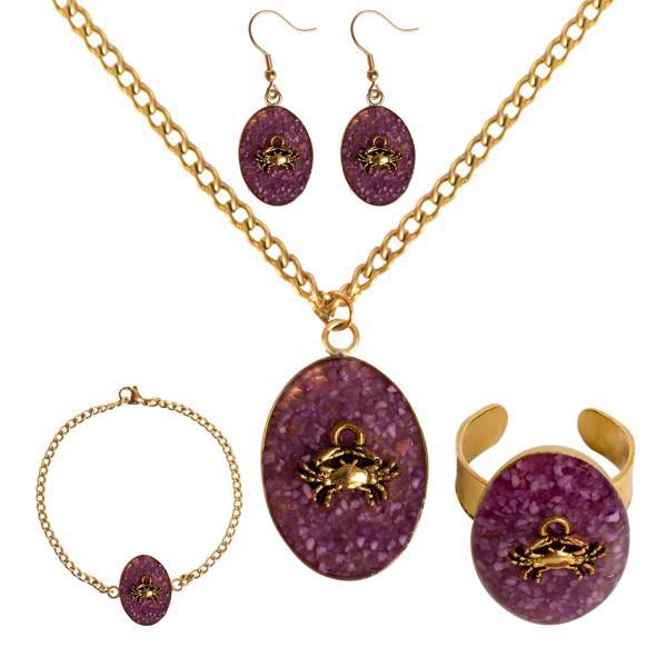 ست برنجی گالری هرمین ماه تولد تیر کد HB04، Hermin Gallery HB04 Brass Half Set