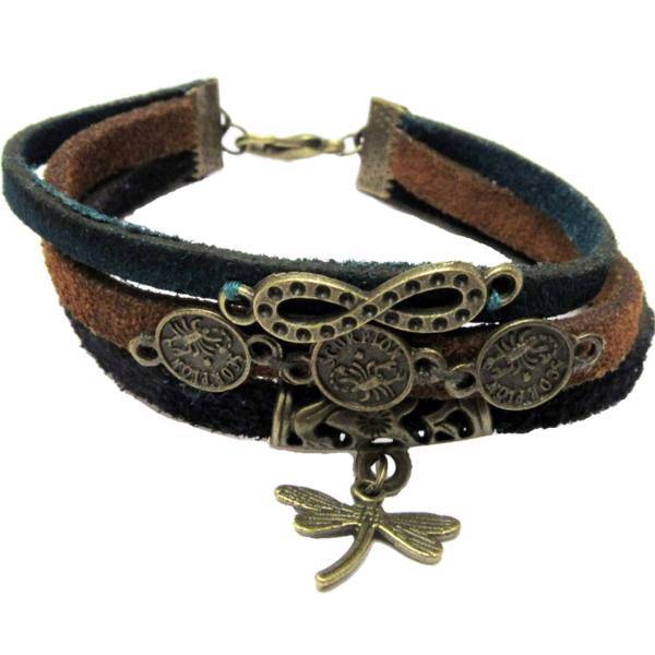 دستبند برندز مدل سه بند BK-303، Brands BK-303 Leather Bracelet