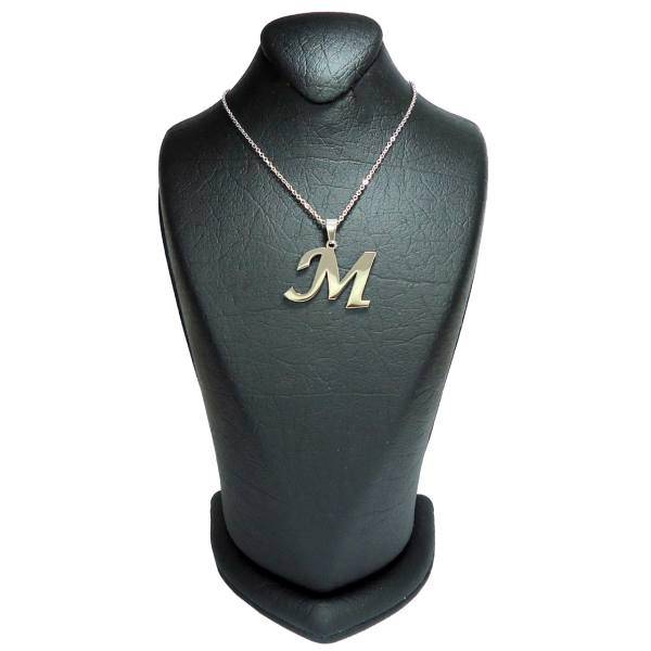 گردنبند آی جواهر طرح M کد 11426GH