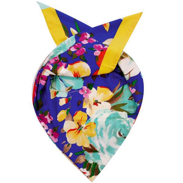 روسری ابریشم روشا مدل Spring Flowers کد 02