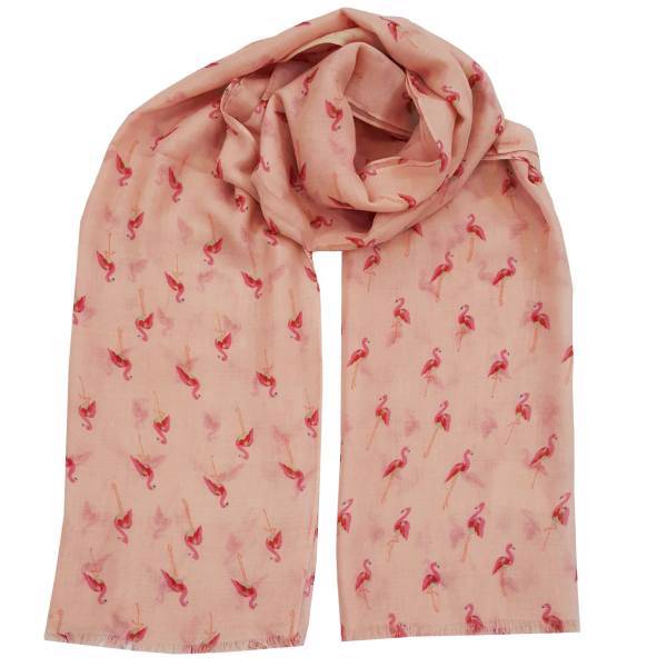 شال نخی روشا مدل Flamingo
