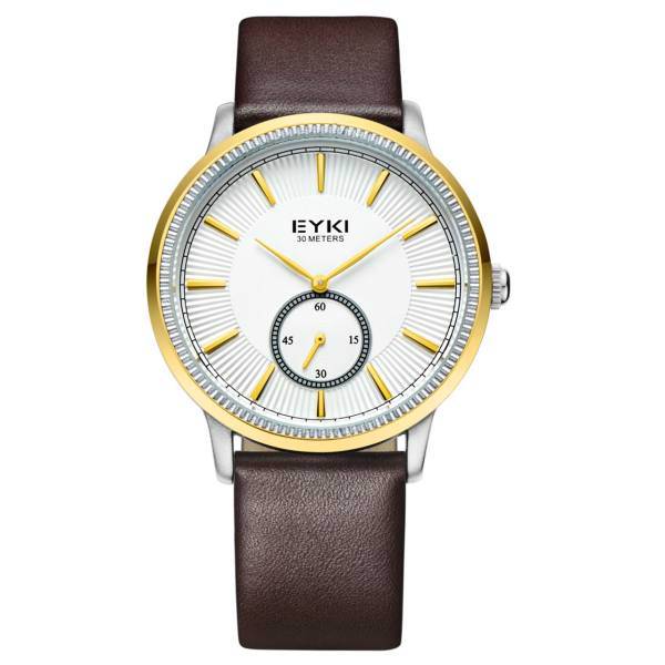 ساعت مچی عقربه ای مردانه ایکی مدل EET1011L-Brown