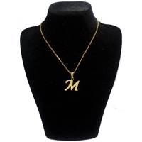 گردنبند آی جواهر طرح M کد 11108GH