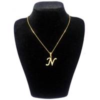 گردنبند آی جواهر طرح N کد 11108GH