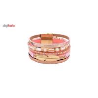 دستبند چرمی الفین مدل el02072 Elfin el02072 Leather bracelet