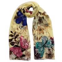 شال نخی روشا مدل Butterfly کد 04