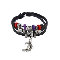 دستبند چرمی الفین مدل el02023 Elfin el02023 Leather Bracelet