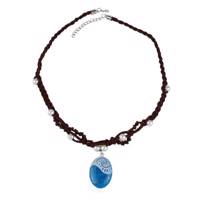 گردنبند چرمی الفین مدل el03005 Elfin el03005 leather necklace
