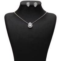 نیم ست نقره شهر جواهر مدل SJS-SE001