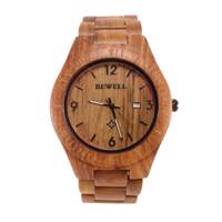 ساعت مچی عقربه ای چوبی مردانه بیول مدل RW80 Bewell RW80 Wooden Watch for Men