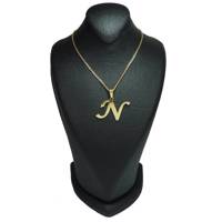 گردنبند آی جواهر طرح N کد 11426GH