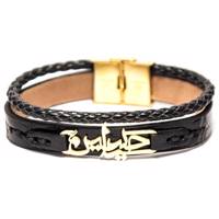دستبند چرمی چرم هو مدل H00-002 Hoo Leather H00-002 Leather Bracelet