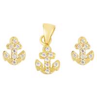 نیم ست طلا 18 عیار رزا مدل SG18 Rosa SG18 Gold Half Set