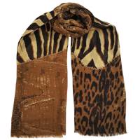 شال نخی روشا مدل Leopard کد 04