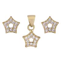 نیم ست طلا 18 عیار رزا مدل SG12 Rosa SG12 Gold Half Set