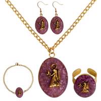 ست برنجی ماه تولد شهریور گالری هرمین کد HB06 Hermin Gallery HB06 Brass Half Set