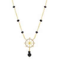 گردنبند طلا 18 عیار سیم و گوهر مدل GLN108 Simogohar GLN108 Gold Necklace