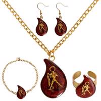 ست برنجی ماه تولد بهمن گالری هرمین کد HA011 Hermin Gallery HA01 Brass Half Set