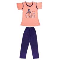 ست تی شرت و شلوار دخترانه پی جامه مدل5166A Pijame 5166A T-Shirt And Trousers For Girls6