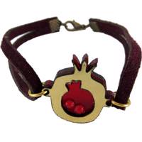 دستبند چرمی برندز مدل انار BK-120 Brands Pomegranate BK-120 Leather Bracelet