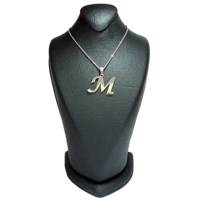 گردنبند آی جواهر طرح M کد 11426GH