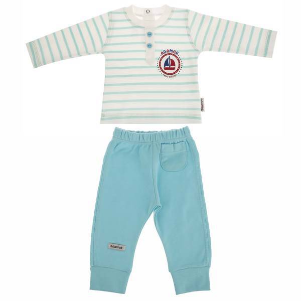 ست لباس پسرانه آدمک مدل 1160011B، Adamak 1160011B Baby Boy Clothing Set