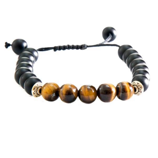 دستبند نوژین مدل Tiger Eye Onyx، Nojin Tiger Eye Onyx Bracelet