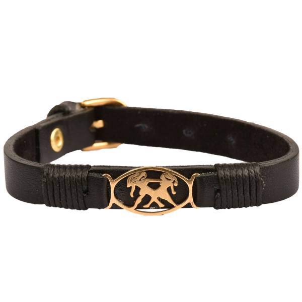 دستبند چرمی کهن چرم طرح تولد خرداد مدل BR44، Kohan Charm khordad BR44 Leather Bracelet