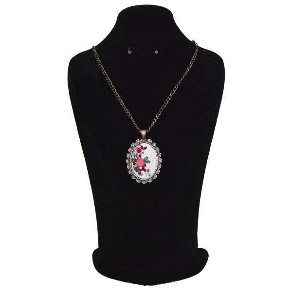 گردنبند دستبافت گالری هنرمندان مدل باغچه، Honarmandan Handmade Necklaces Garden Model