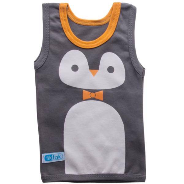 زیرپوش رکابی تیک تاک طرح پنگوئن، Tik Tak Penguin Baby Singlet