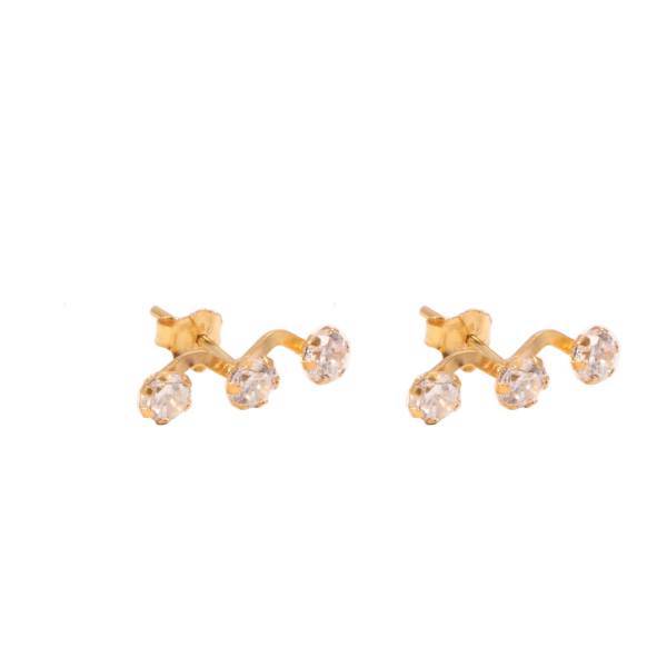 گوشواره طلا 18 عیار سپیده گالری کد SE0011، Sepideh Gallery SE0011 Gold Earrings