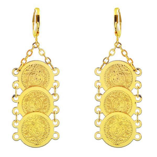 گوشواره شهر شیک طرح سکه ای مدل SH504، Shahr Shik SH504 Coin Earring