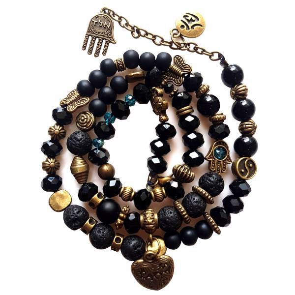 دستبند گالری میشکا مدل همسا، Mishka Gallery Hamsa Bracelet