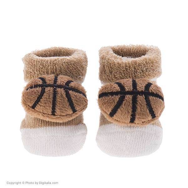 جوراب عروسکی بیبی ساکس طرح بسکتبال، Baby Socks Basketball Puppet Footwear