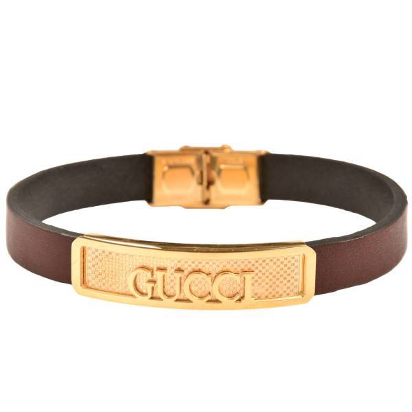 دستبند چرمی کهن چرم طرح گوچی مدل BR99-7، Kohan Charm Gucci BR99-7 Leather Bracelet