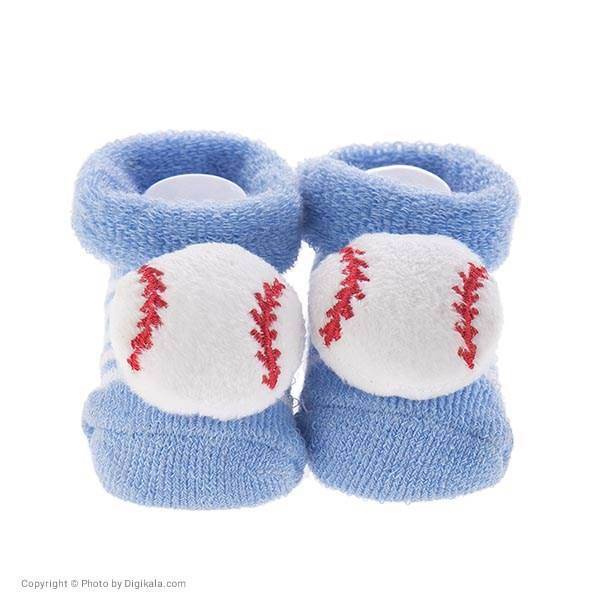 جوراب عروسکی بیبی ساکس طرح بیسبال، Baby Socks Baseball Puppet Footwear