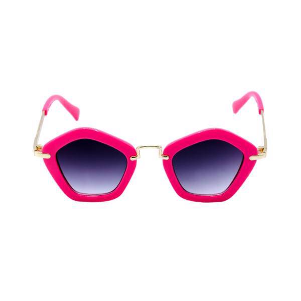 عینک آفتابی کودک اسکای مدل Dark Pink Pentagon 154