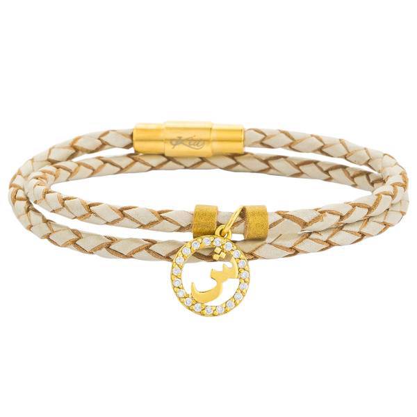 دستبند طلا 18 عیار کیا گالری مدل AB258-SH، Kia Gallery AB258-SH Gold Bracelet