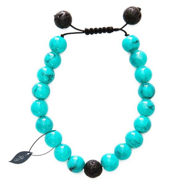 دستبند نوژین مدل لاوانگا فیروزه ای، Nojin Lavanga Turquoise Bracelet