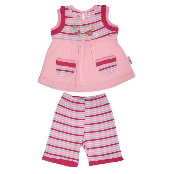 ست لباس دخترانه آدمک مدل 2316001P، Adamak 2316001P Baby Girl Clothing Set