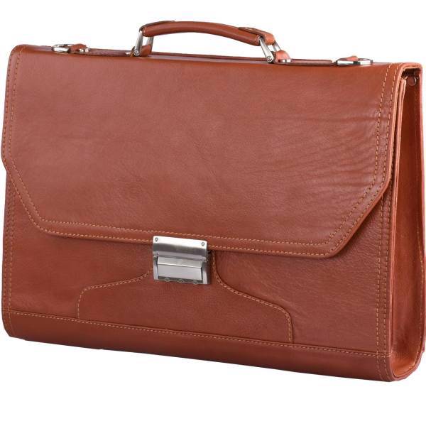 کیف اداری چرم طبیعی کهن چرم مدل L1، Kohan Charm L1 Leather Office Bag