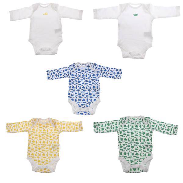 ست زیر دکمه دار آستین بلند مادرکر مدل W046991، Mothercare W046991 Under Button With Long Sleeves Set