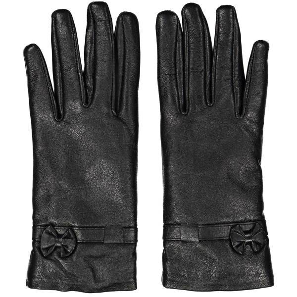 دستکش زنانه چرم مشهد مدل Black R0160، Mashad Leather Black R0160 Gloves