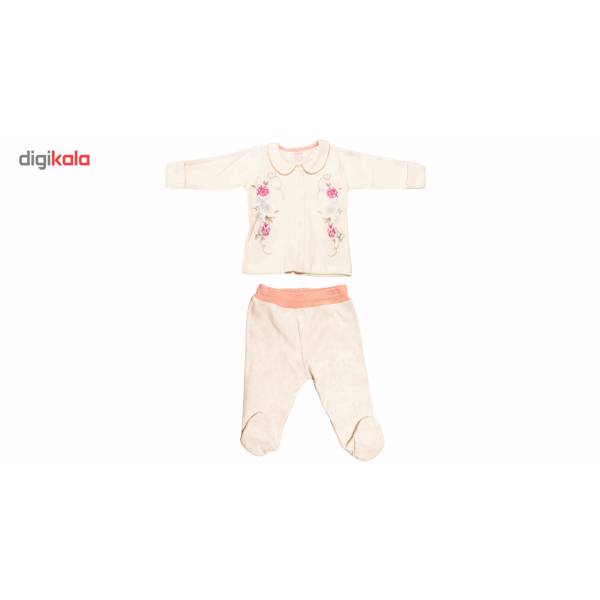 ست لباس دخترانه عزیز به به مدل 2697، Aziz Bebe 2697 Boy Clothing Set