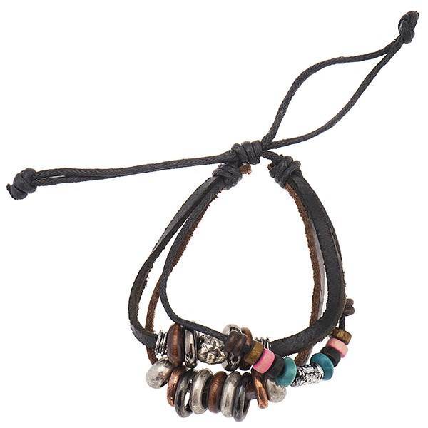 دستبند چرمی جی دبلیو ال مدل B15079، JWL B15079 Bracelets