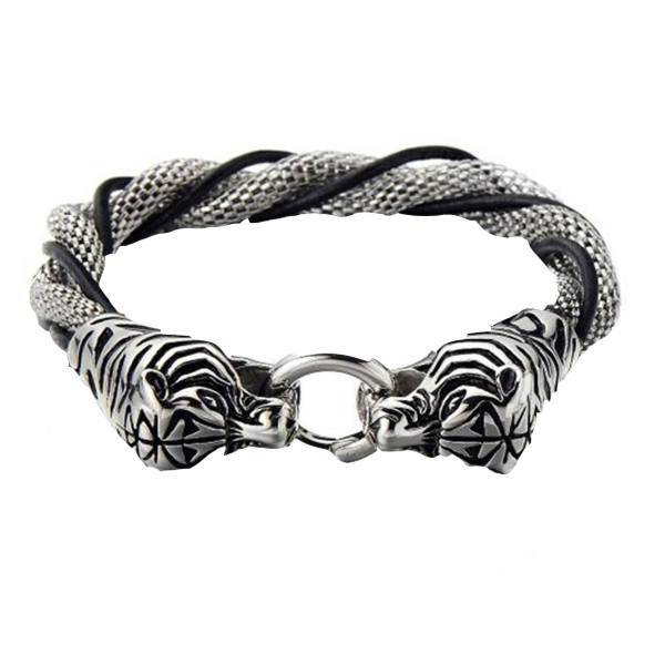 دست بند مردانه طرح چرم مدل 3SCB-1734، 3SCB-1734 Bracelets For Men