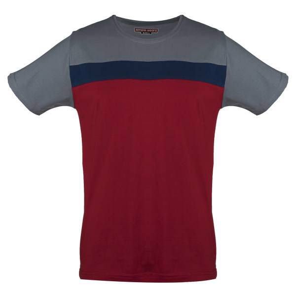 تی شرت مردانه سیمپل مدل 3Color-Grey-Navi-Red، simplewears